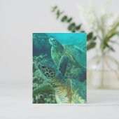 Hawaii-Schildkröten Postkarte (Stehend Vorderseite)