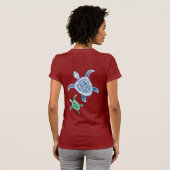 Hawaii-Schildkröten T-Shirt (Schwarz voll)