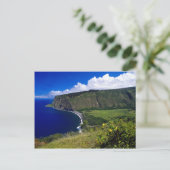 Hawaii Schöner Strand und Berge Postkarte (Stehend Vorderseite)