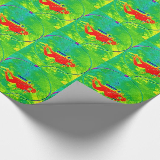 Hawaii Scuba Diver Geschenkpapier (Ecke)