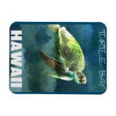Hawaii Sea Turtle Artistic Magnet (Horizontal)