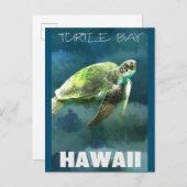Hawaii Sea Turtle Artistic Postkarte (Vorne/Hinten)