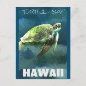 Hawaii Sea Turtle Artistic Postkarte (Vorderseite)