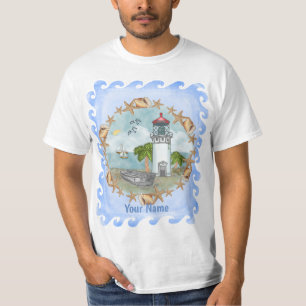 Hawaii Shells Leuchtturm-T-Shirt T-Shirt