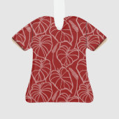 Hawaii-Shirt-Acrylblickfang Ornament (Rückseite)