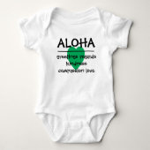 Hawaii-Shirt - Aloha Baby Strampler (Vorderseite)
