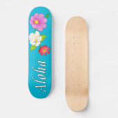 Hawaii-Skateboard-BlumenAloha Skateboards (Vorderseite)