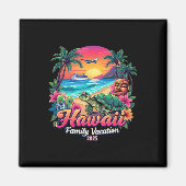 Hawaii Sommer Matching Trip Vacation 2025 V Magnet (Vorne)