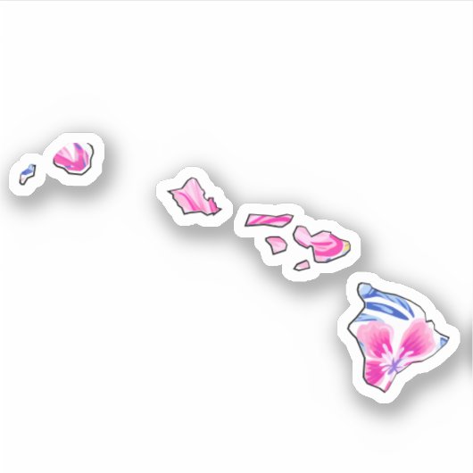 Hawaii - Sommeraufkleber - LilInspiriert Aufkleber (Vorderseite)