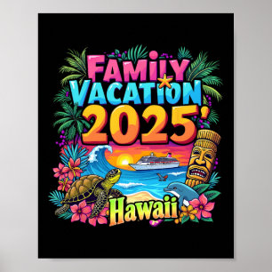 Hawaii Sommermatching Trip Family Vacation 2025 V Poster