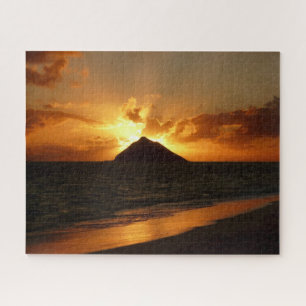 Hawaii-Sonnenaufgang am Strand Puzzle