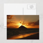 Hawaii-Sonnenaufgang Postkarte (Vorne/Hinten)
