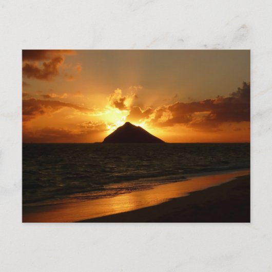 Hawaii-Sonnenaufgang Postkarte (Vorderseite)