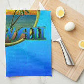 Hawaii-Sonnenuntergang Geschirrtuch (Viertel Falte)