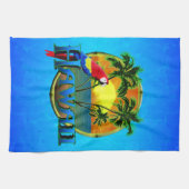 Hawaii-Sonnenuntergang Geschirrtuch (Horizontal)