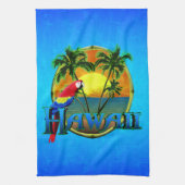Hawaii-Sonnenuntergang Geschirrtuch (Vertikal)