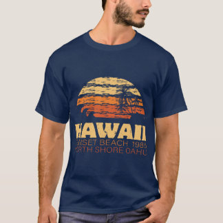 Hawaii Sonnenuntergang Strand 1985 T-Shirt