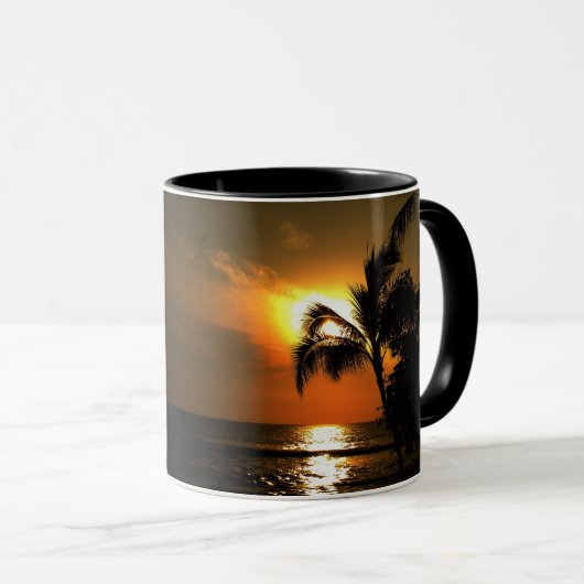 Hawaii-Sonnenuntergang Tasse (VorderseiteRechts)