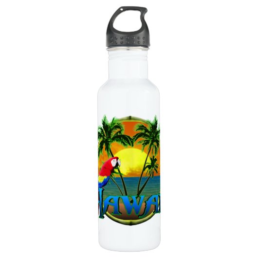 Hawaii-Sonnenuntergang Trinkflasche (Vorderseite)