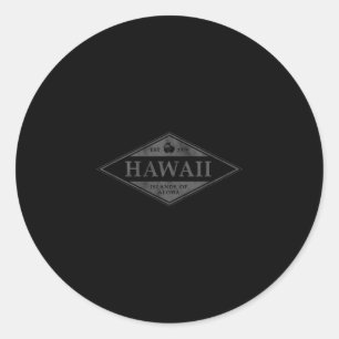Hawaii-Souvenir Urlaub Vintage Dge Männer Frauen K Runder Aufkleber