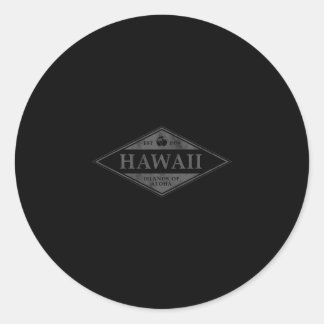 Hawaii-Souvenir Urlaub Vintage Dge Männer Frauen K Runder Aufkleber