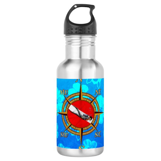 Hawaii-Sporttauchen Trinkflasche (Vorderseite)