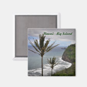 Hawaii Square Magnet (Vorderseite/Rückseite)