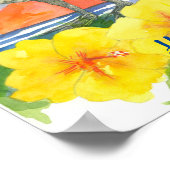 Hawaii Staat Bird Nene Sunset Ocean Poster (Ecke)