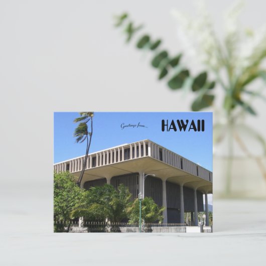 Hawaii Staat Hauptstadt Postkarte (Stehend Vorderseite)