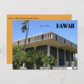 Hawaii Staat Hauptstadt Postkarte (Vorne/Hinten)