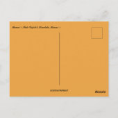 Hawaii Staat Hauptstadt Postkarte (Rückseite)