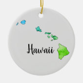 Hawaii Staat Illustration Ornament (Vorne)
