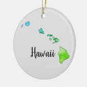 Hawaii Staat Illustration Ornament (Links)
