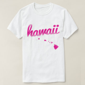 Hawaii-Staat im Rosa T-Shirt