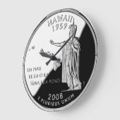 Hawaii Staat Imitate Quarter Clock Große Wanduhr (Winkel)