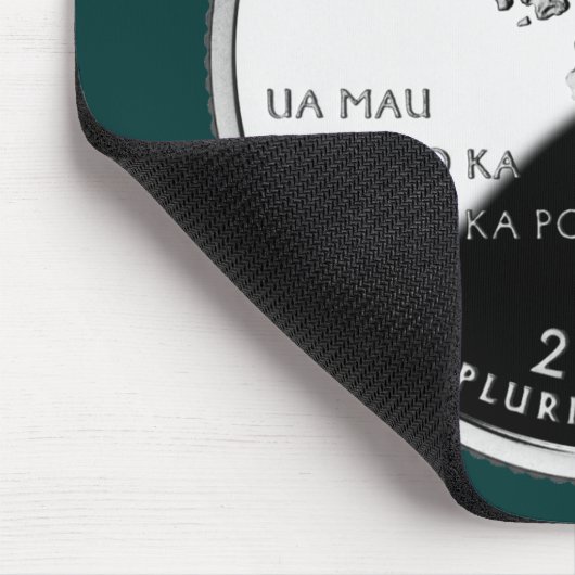 Hawaii Staat Imitate Quarter Mousepad (Ecke)