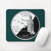 Hawaii Staat Imitate Quarter Mousepad (Mit Mouse)