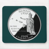 Hawaii Staat Imitate Quarter Mousepad (Vorne)