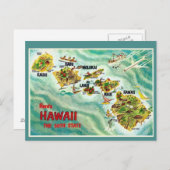 Hawaii Staat Karte (Vorne/Hinten)