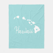 Hawaii Staat Map Liebe Zuhause Fleecedecke (Vorderseite)