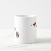 Hawaii Staat Rustic Country Wedding Monogram Kaffeetasse (Mittel)