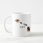 Hawaii Staat Rustic Country Wedding Monogram Kaffeetasse (Links)