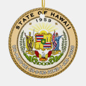 Hawaii Staat Siegel Keramikornament (Vorne)