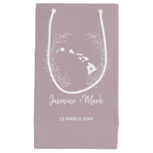 Hawaii Staat Silhouette Hochzeitstag