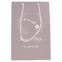 Hawaii Staat Silhouette Hochzeitstag 