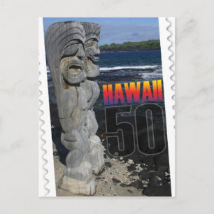 Hawaii Staatlichkeit 50. Jubiläum Postkarteninsel Postkarte