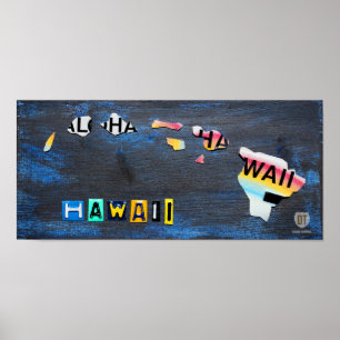 Hawaii-Staats-Aloha Vintage Poster