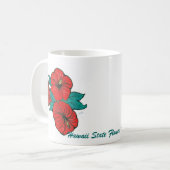 Hawaii-Staats-Blume, Hibiskus-Tasse Kaffeetasse (Vorderseite Links)