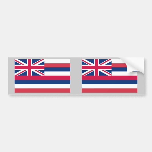 Hawaii-Staats-Flagge Autoaufkleber (Vorne)