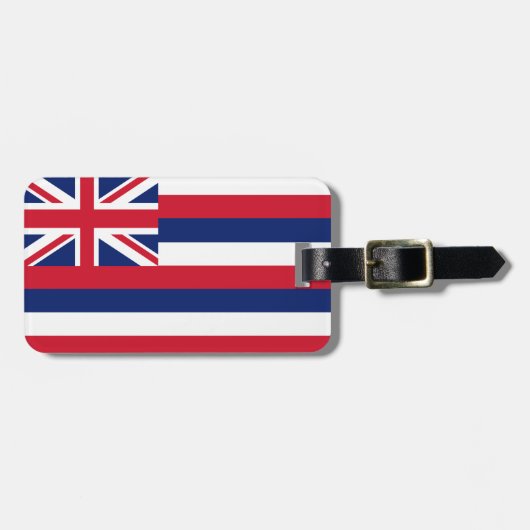Hawaii-Staats-Flagge Gepäckanhänger (Vorderseite horizontal)